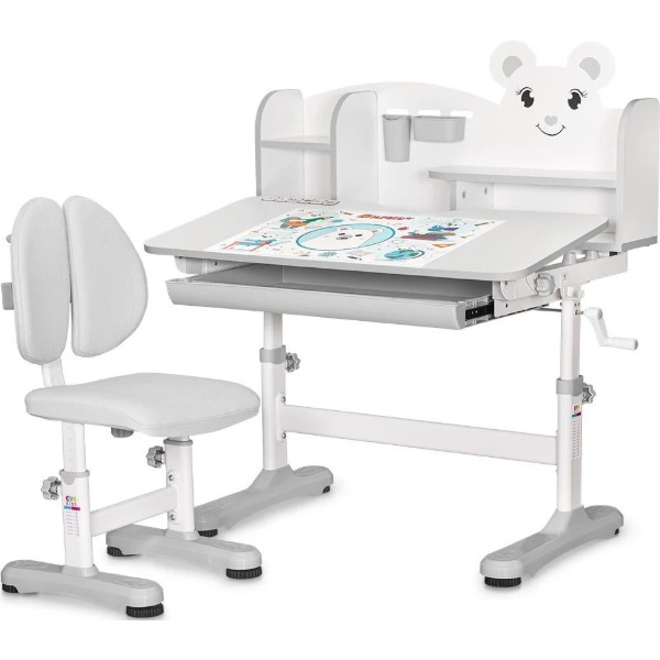 Фото - Комплект мебели школьный Mealux Panda XL Grey (BD-29 G)